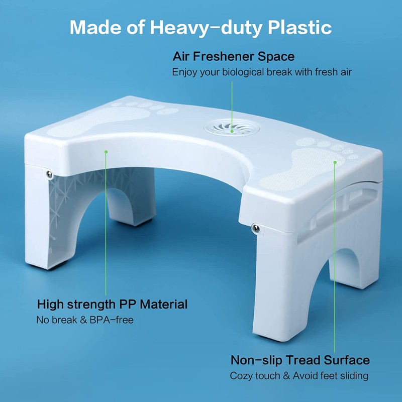 Potty Stool Factory - 7inch Portable Plastic Step Stool
