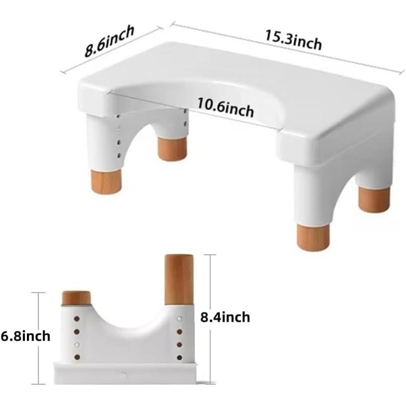 Adjustable Stool Manufacturer - Wooden Squat Toilet Footstool