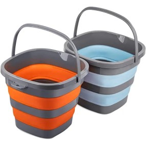Collapsible Bucket Supplier - 2.6 Gallon Foldable Round Tub for Cleaning