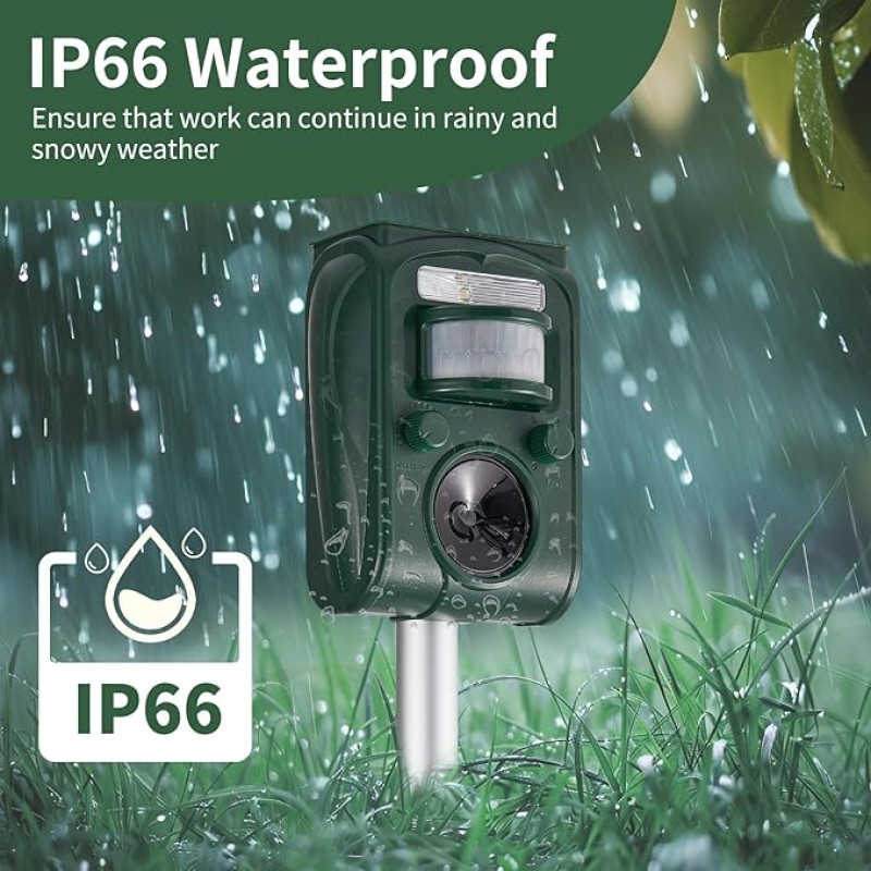 Solar Animal Repellent Manufacturer - Ultrasonic Motion Deterrent