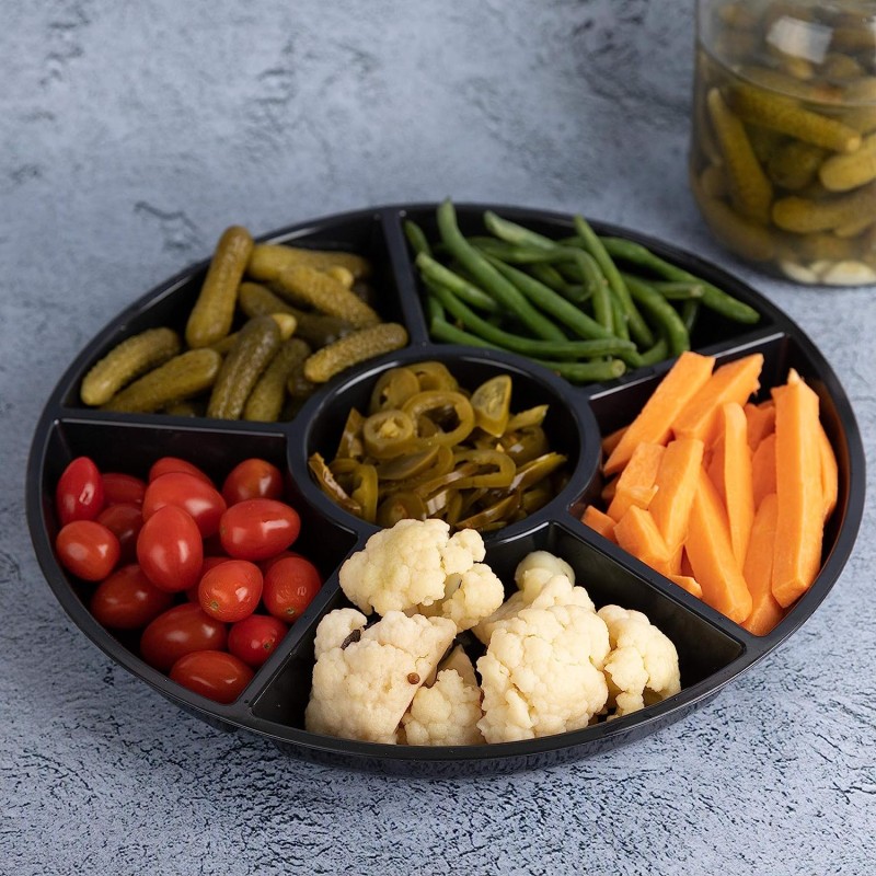 Disposable Tray Supplier - 12 Inch Sectional Round Platter