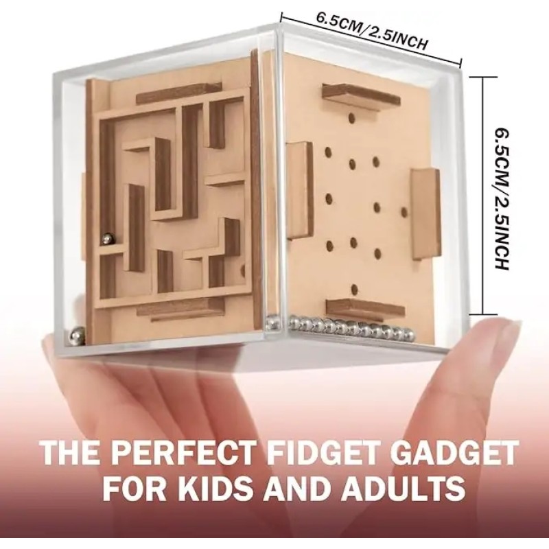 Fidget Puzzle Cube Manufacturer - 6-Sided Wooden Brain Teaser