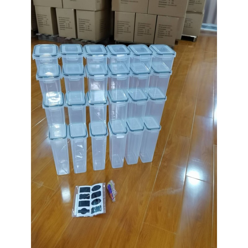 Food Container Set Supplier - 24 Pack Airtight Canisters