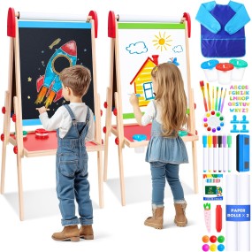 Art Easel Manufacturer - 3 in 1 Magnetic Whiteboard Chalkboard