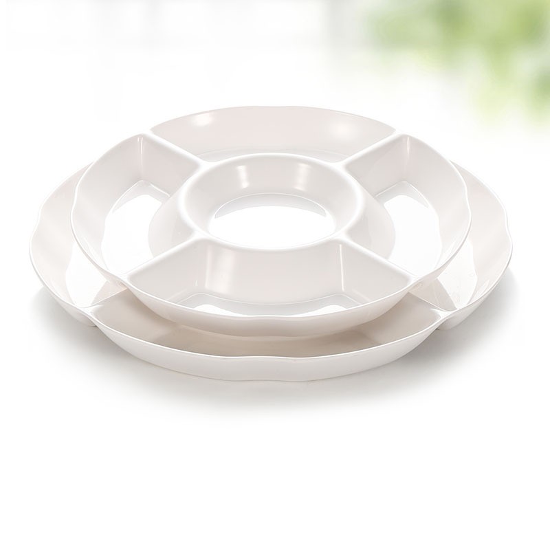 Serving Tray Factory - Round Melamine Divided Platter