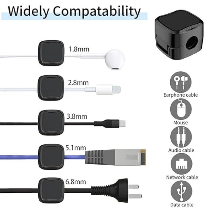Magnetic Cable Clips Supplier - Under Desk Cord Management