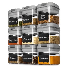 Mini Container Factory - 9pcs 0.5L Spice Storage Set