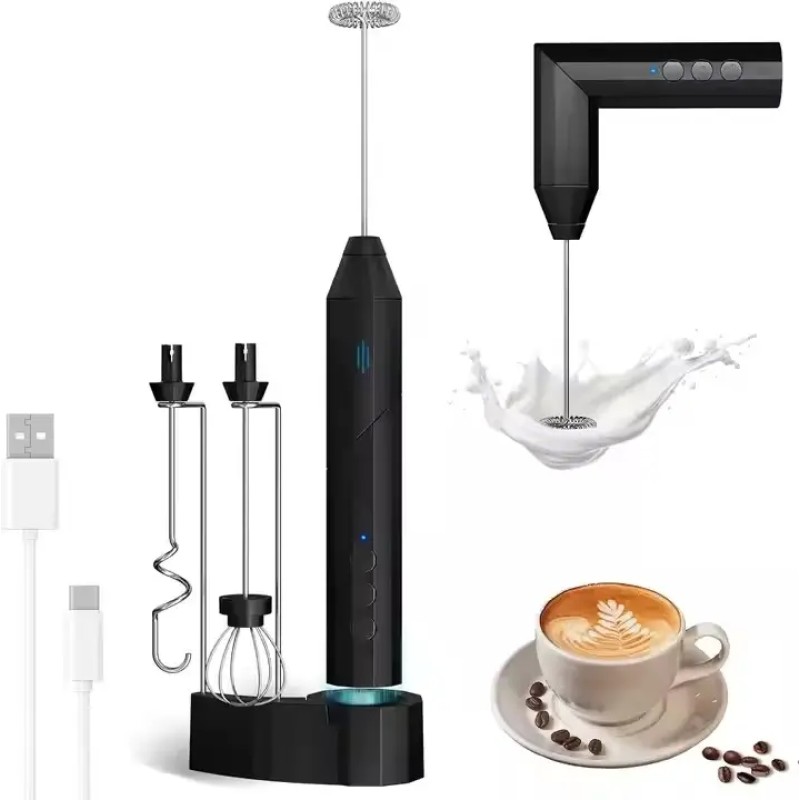 Handheld Frother Factory - Rechargeable with Stand for Coffee