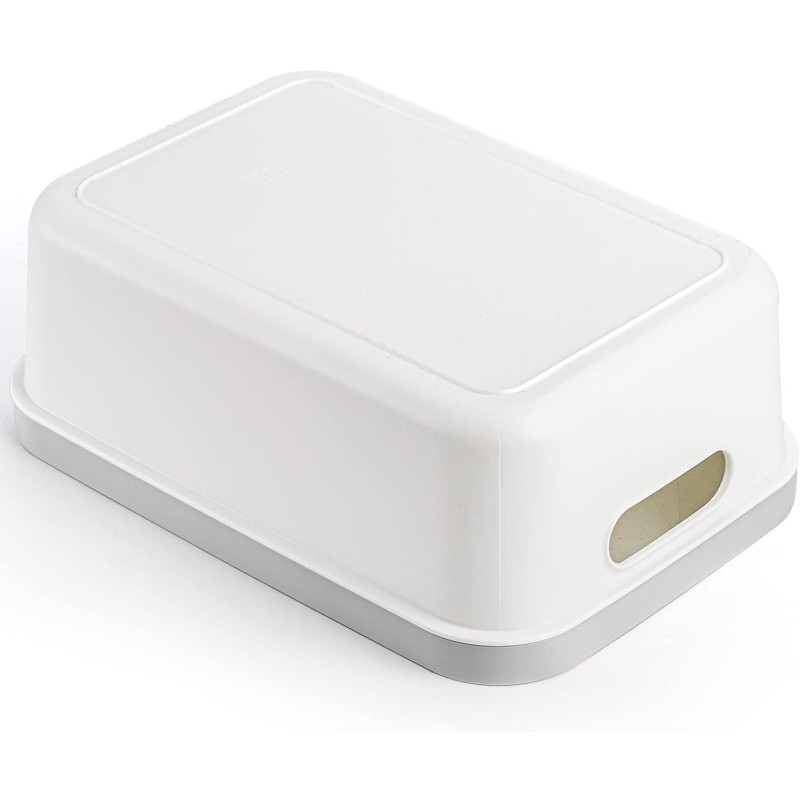 Storage Bin Factory - 6 Pack Plastic Organizer Bins with Handle