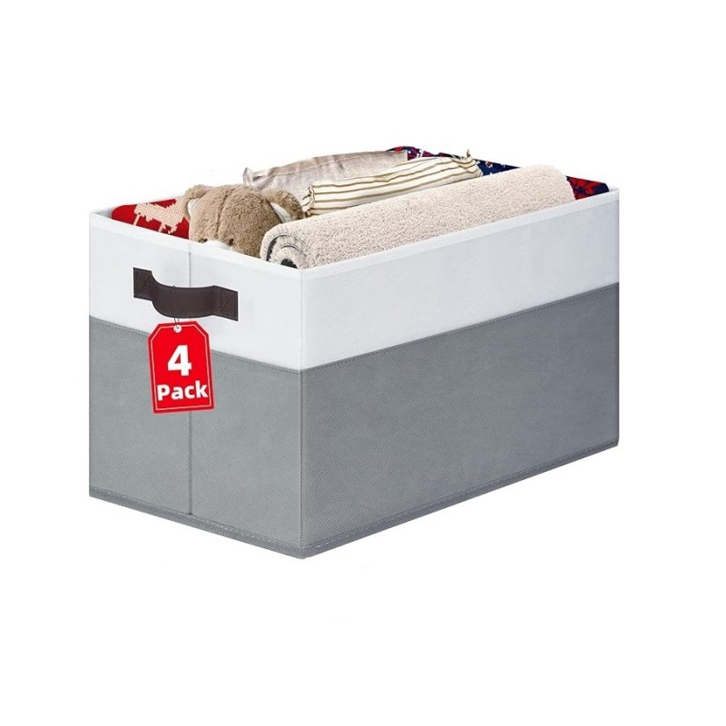 Storage Baskets Supplier - Fabric Closet Organizers with Handles