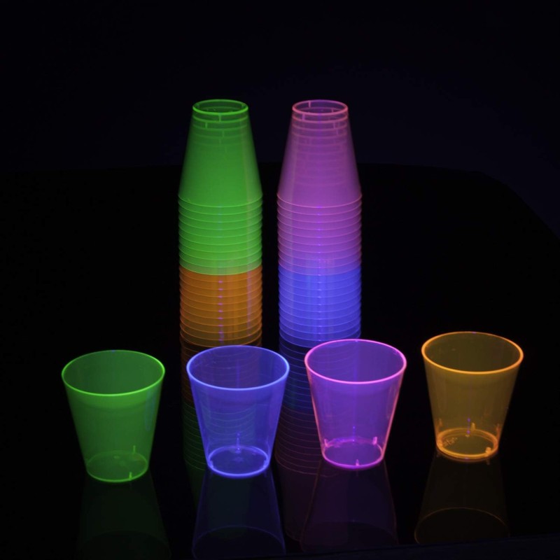 Shot Glass Supplier - Neon Color Disposable Wine Tasting Glasses
