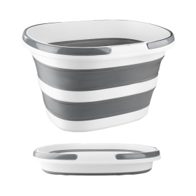 Collapsible Mop Bucket Supplier - 16L Silicone Square Cleaning Bucket