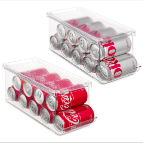 Beverage Box Factory - Transparent Fridge Can Organizer