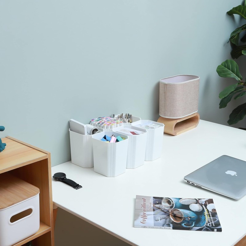 Storage Container Factory - 6 Compartment Clear Organizer Box