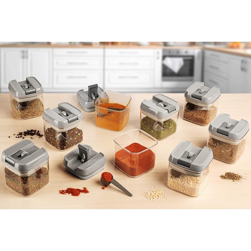 Mini Container Factory - 9pcs 0.5L Spice Storage Set