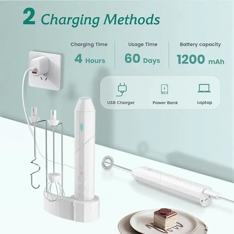 Handheld Frother Factory - Rechargeable with Stand for Coffee
