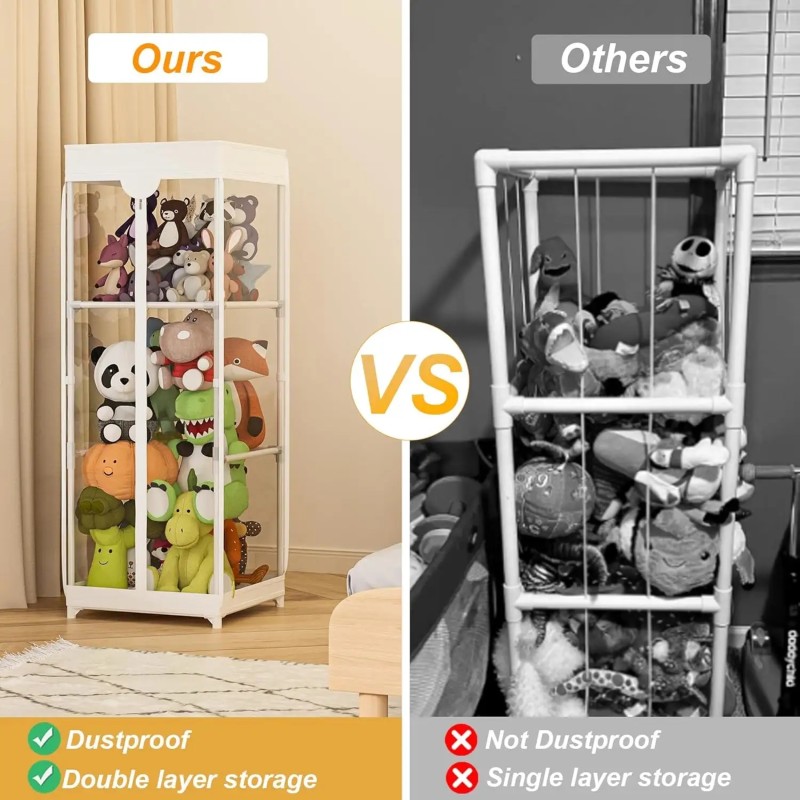 Stuffed Animal Storage Supplier - Extra Large Zipper Organizer Tube