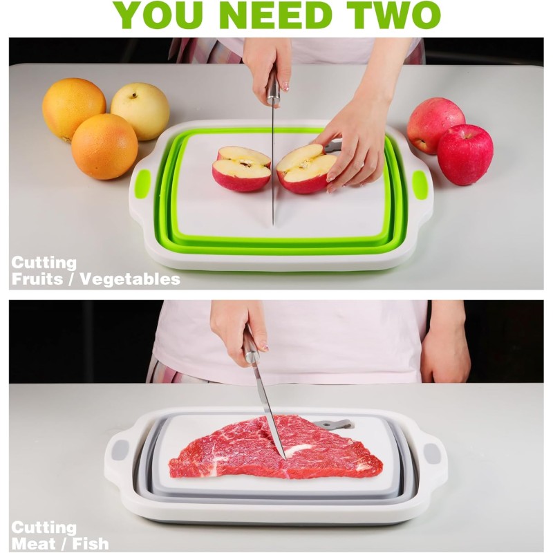 Collapsible Prep Tub Factory - 8L Foldable Tub with Cutting Board