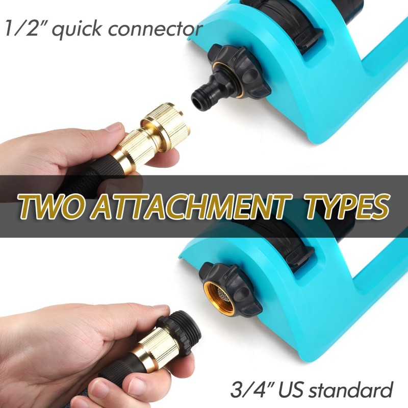 Lawn Sprinkler Manufacturer - Oscillating 18 Hole Brass Nozzle