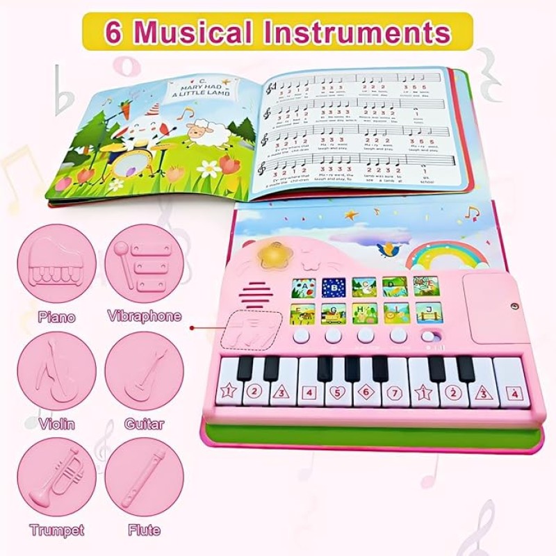 Piano Book Toy Factory - 18 Keys Multi Fun Learning Music
