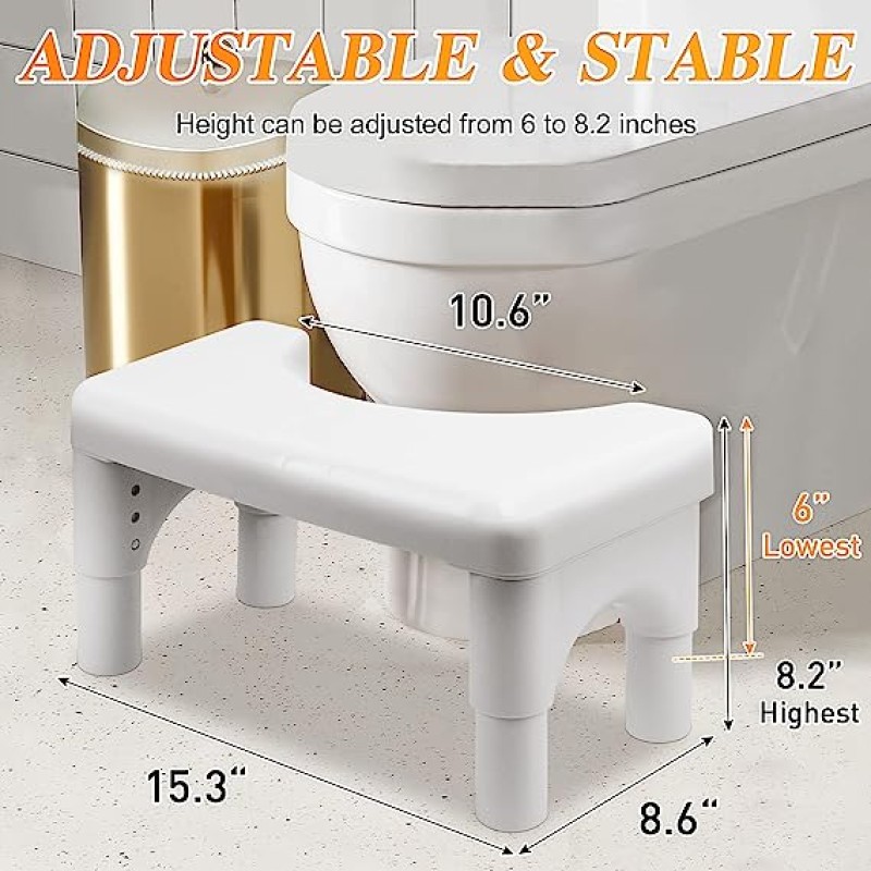 Adjustable Stool Manufacturer - Plastic Squat Toilet Footstool