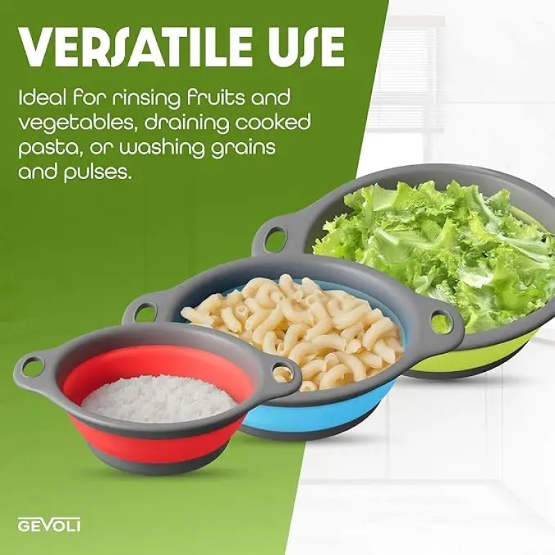 Collapsible Colander Factory - Self-Draining Sink Strainers Nested Design