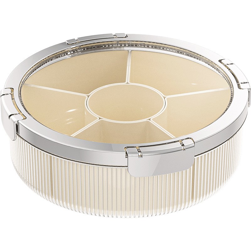 Serving Tray Manufacturer - 6 Compartments Rotating Platter