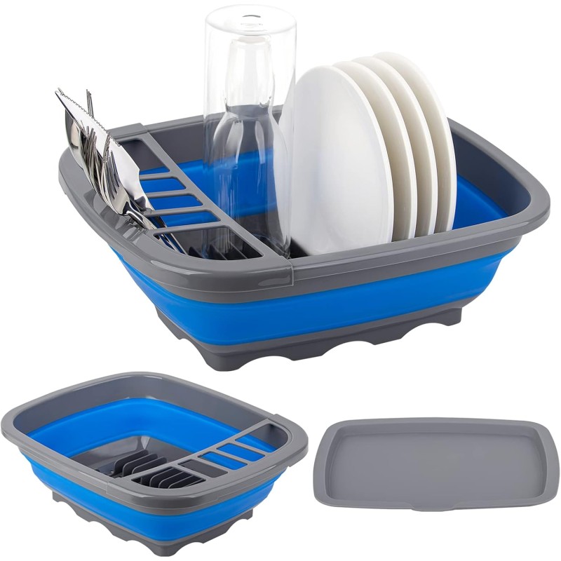 Collapsible Dish Rack Factory - Foldable Drainer with Board for Kitchen & Camping