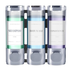 Shampoo Dispenser Supplier - 3-Chamber Wall Mounted Pump
