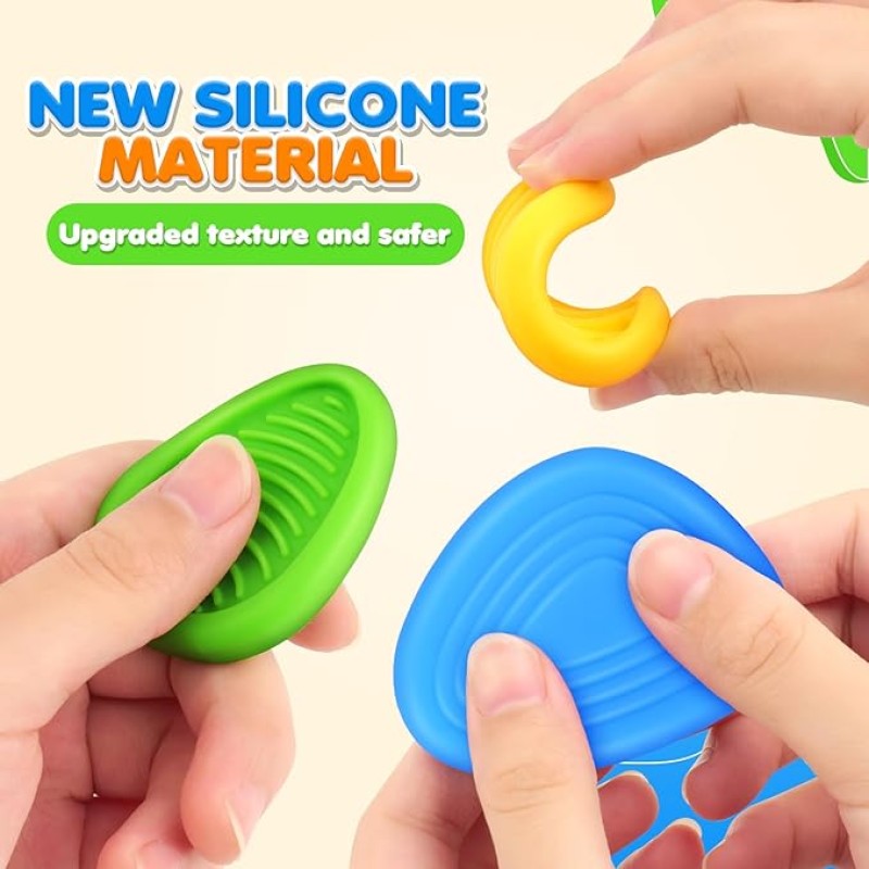 Fidget Toys Supplier - Silicone Textured Worry Stones