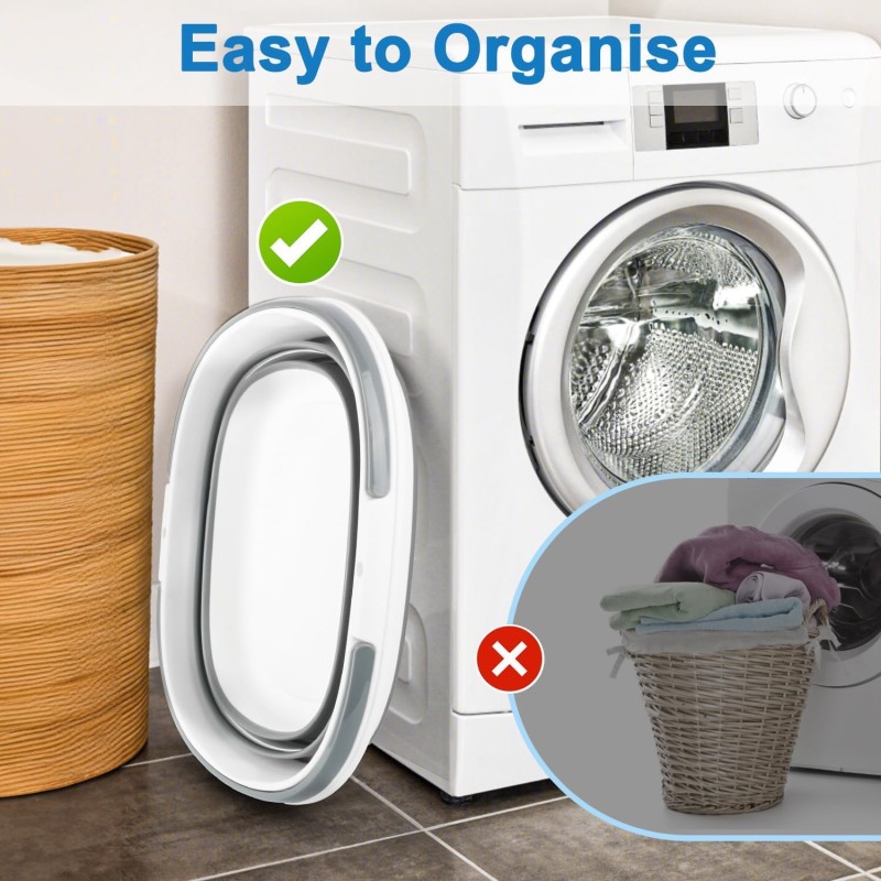 Collapsible Mop Bucket Supplier - 16L Silicone Square Cleaning Bucket