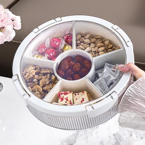 Serving Tray Manufacturer - 6 Compartments Rotating Platter