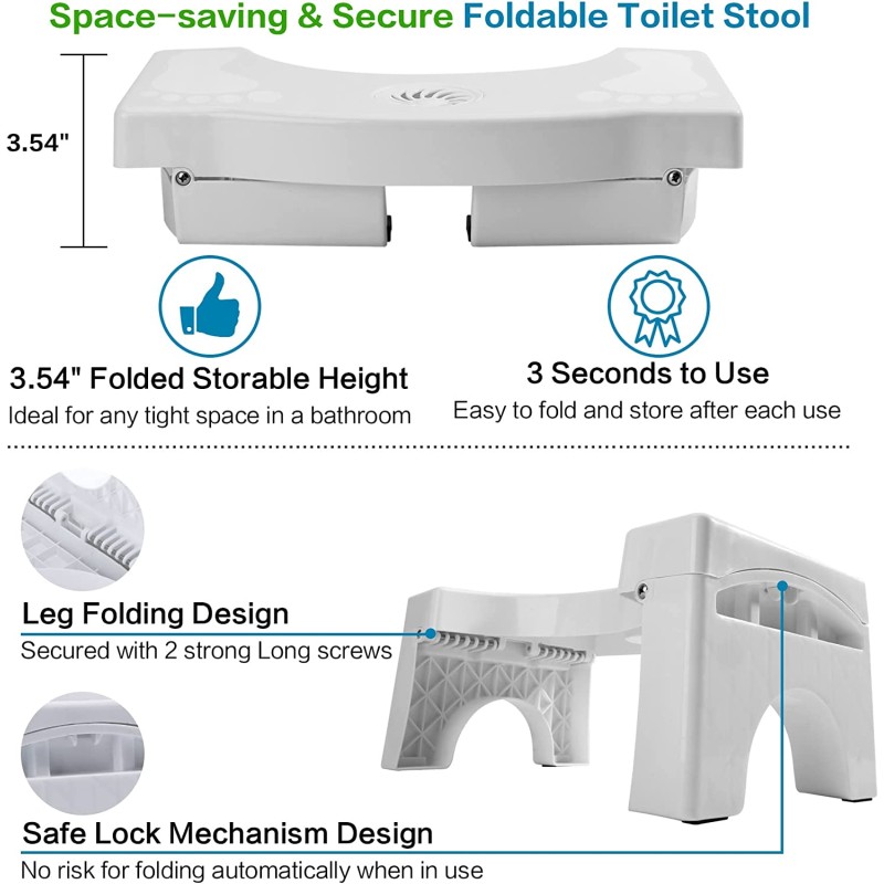 Potty Stool Factory - 7inch Portable Plastic Step Stool