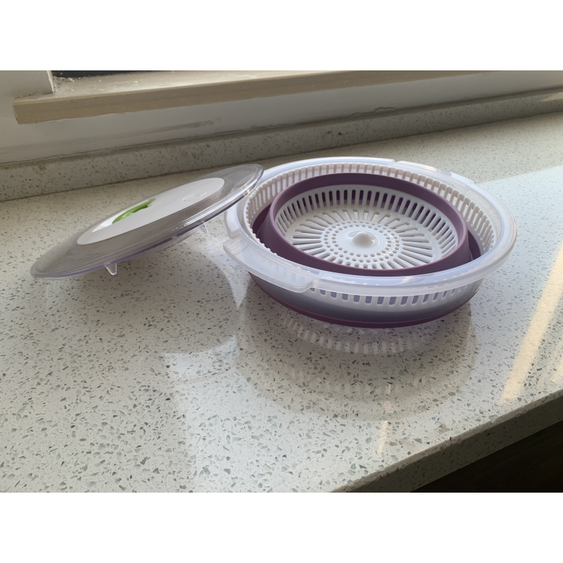 Folding Drain Basket Manufacturer - Adjustable Silicone Sink Colander