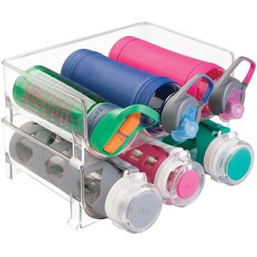 Bottle Rack Supplier - 2pcs Stackable 3 Bottle Holder