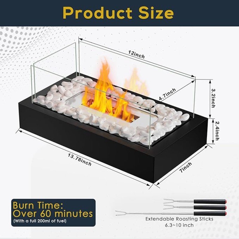 Tabletop Fire Pit Factory - Portable Smores Maker Kit