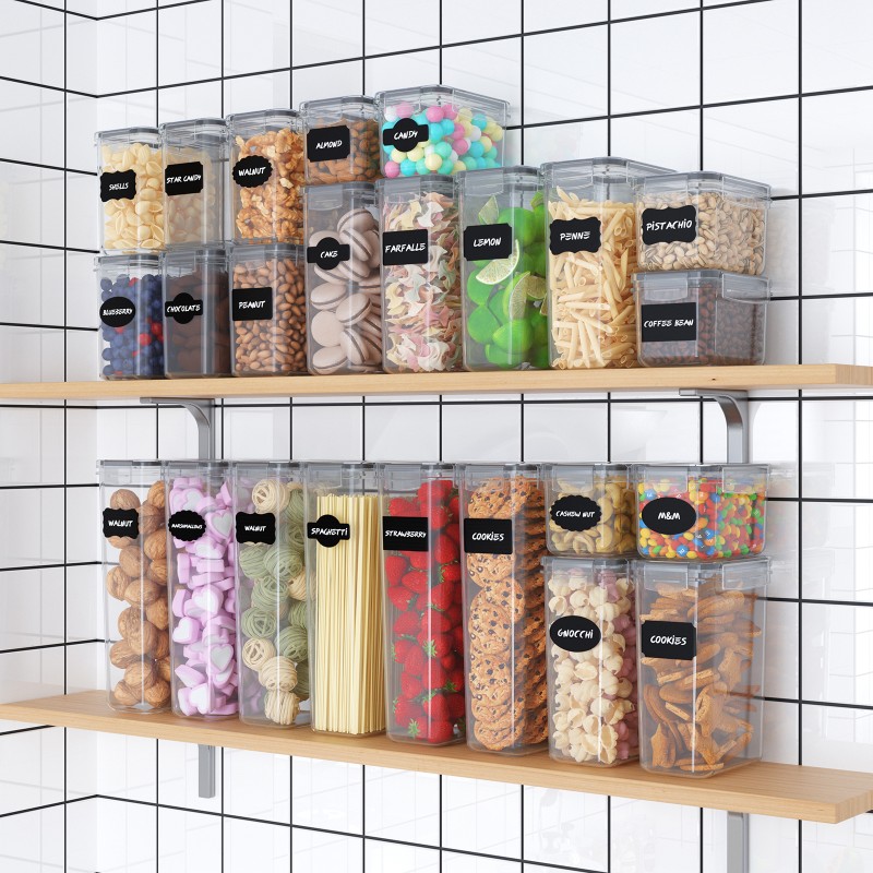 Food Container Set Supplier - 24 Pack Airtight Canisters