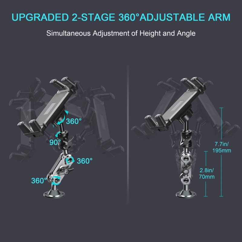 Car Tablet Holder Manufacturer - Heavy Duty Drill Base Stand