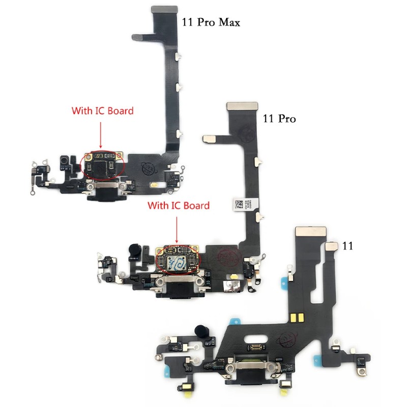Charger Port Flex Cable Factory - Original iPhone 11 Pro Max Dock