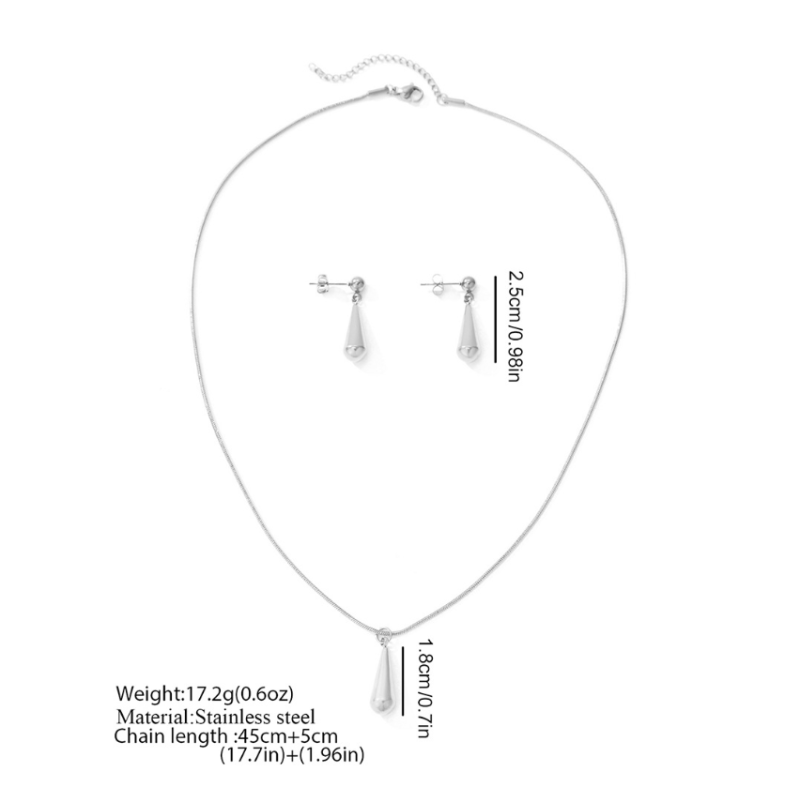 Heart Pendant Set Factory - Waterproof Small Ball Bead Jewelry