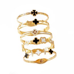 Diamond Bracelet Factory - Creative Gold Plated Titanium Steel