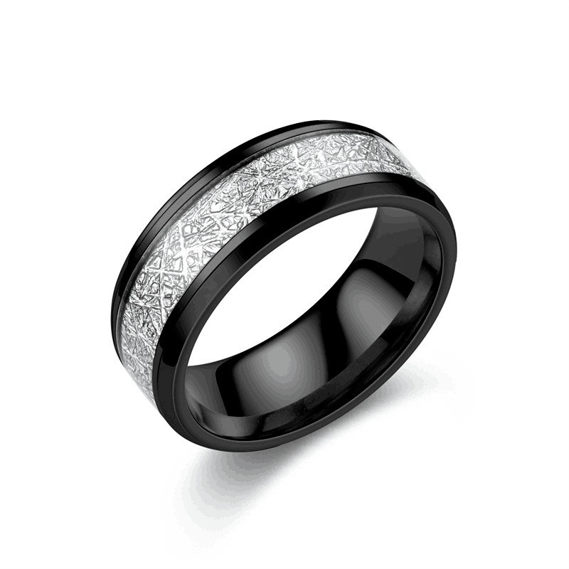Frosted Pattern Ring Supplier - Trendy Titanium Steel Jewelry