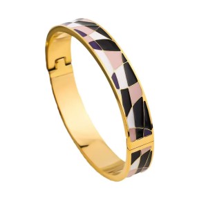 Geometric Hoop Supplier - 18K Gold Plated Zircon Earrings