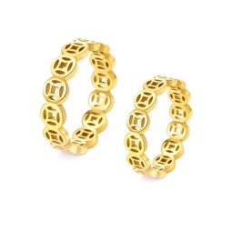 Money Catcher Ring Factory - Lucky Coin Design Titanium Steel