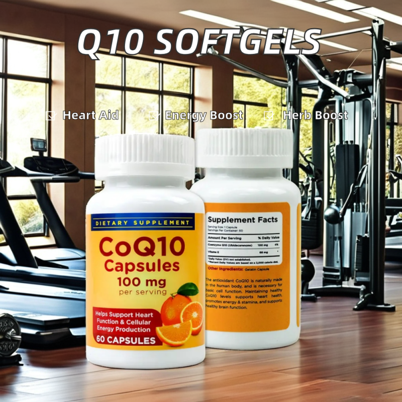 OEM Coenzyme Q10 Softgels Capsules Factory - Heart Health Antioxidant Reduces Fatigue Nervous System Support