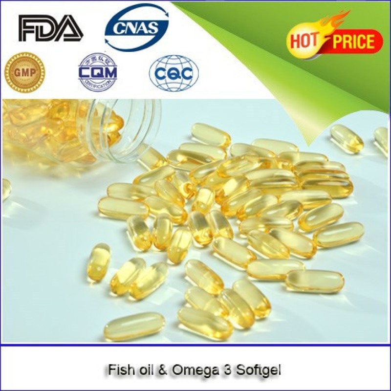 OEM Premium Concentrated Fish Oil Softgels Factory - 180mg EPA 120mg DHA 1000mg Omega-3 Heart Brain Health