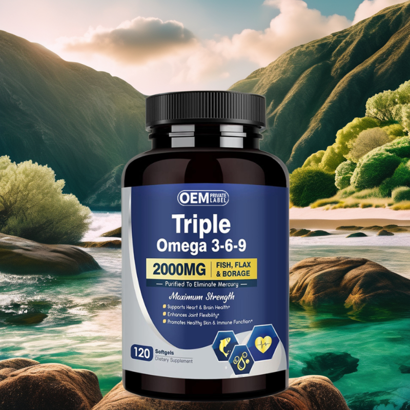 Wholesale Omega Supplement Fish Oil Softgels Manufacturer - 369 Fatty Acids Flaxseed Borage Vitamin E Cognitive Function