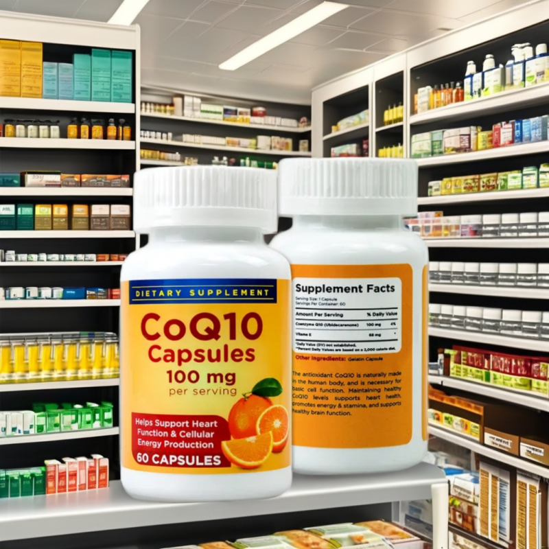 OEM Coenzyme Q10 Softgels Capsules Factory - Heart Health Antioxidant Reduces Fatigue Nervous System Support