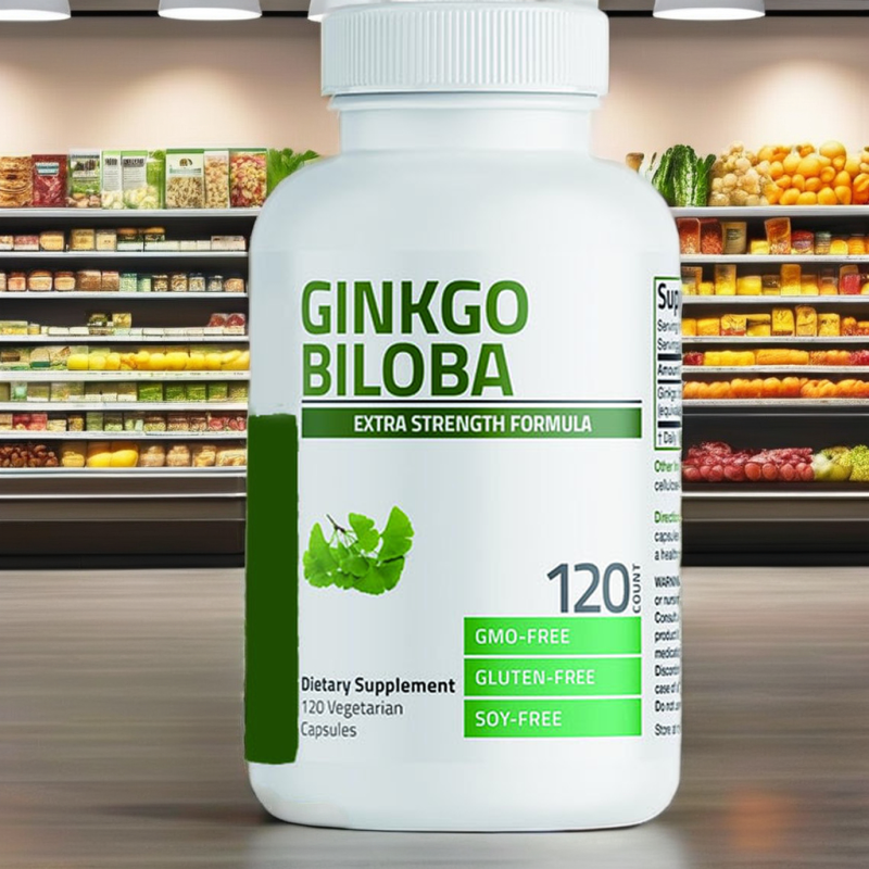 OEM Organic Ginkgo Biloba Extract Capsules Factory - Vitamin Fruit Seed Leaf Natural Herbal Supplement Plastic Container