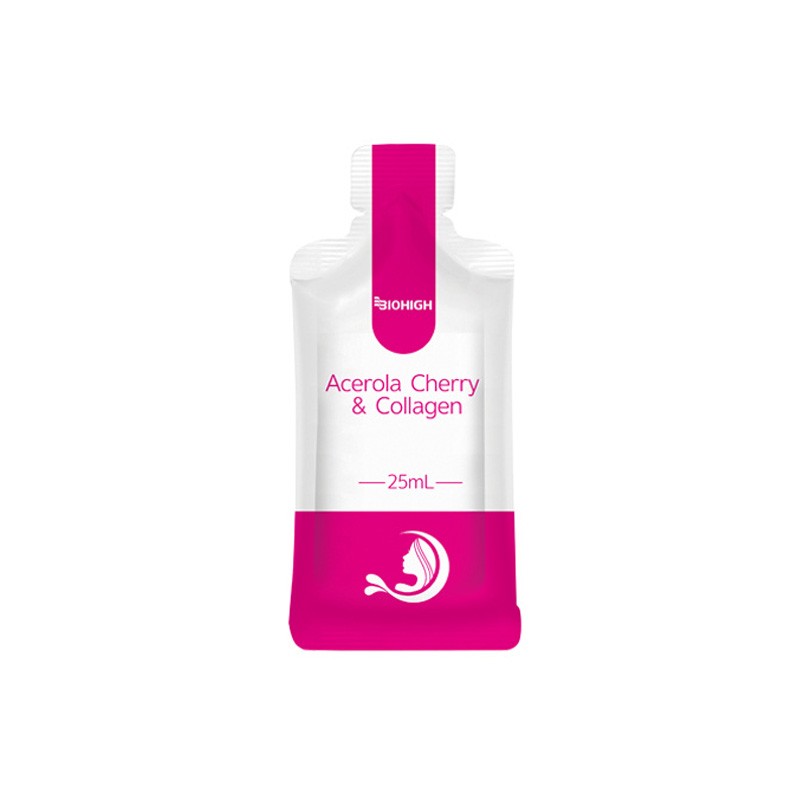 Source Factory Premium Multi Collagen Drink Manufacturer - Pure Hydrolyzed Functional Beverage Acerola Cherry Portable Pouch
